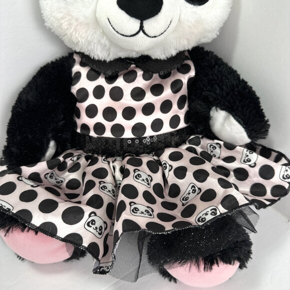 Build a Bear Workshop Harajuku Hugs Panda Plush 18" With Coquette Sequin Dress - Picture 3 of 12